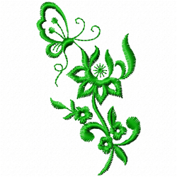 Flowers And Tree Embroidery Design 6 Flowers And Tree Embroidery Design 6